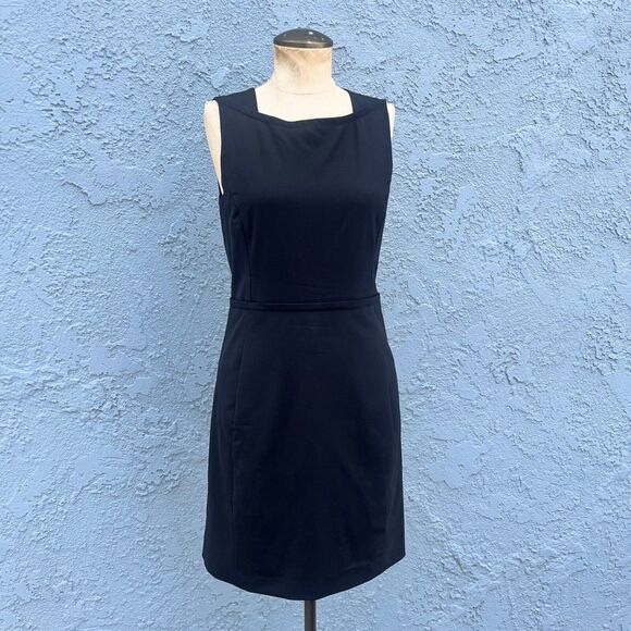 Theyskens Theory Womens Sheath Dress Doran LBD Black Size 4 - Picture 1 of 10